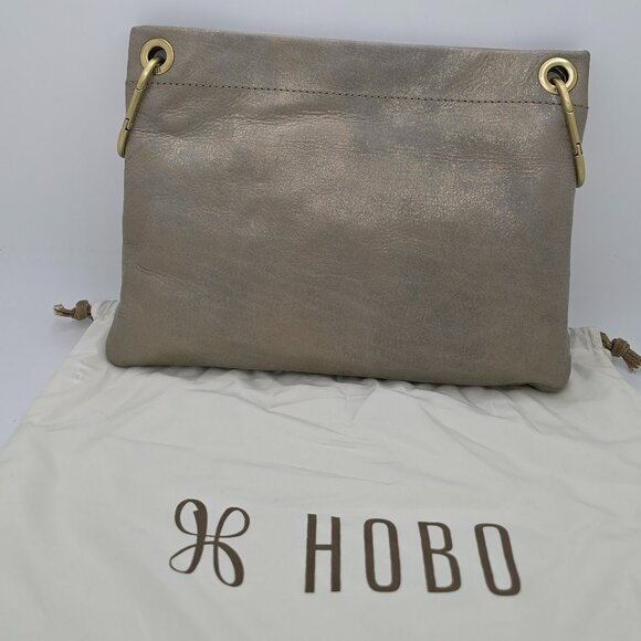 NWT HOBO Every GO Crossbody Bag Granite Gold - Picture 8 of 8